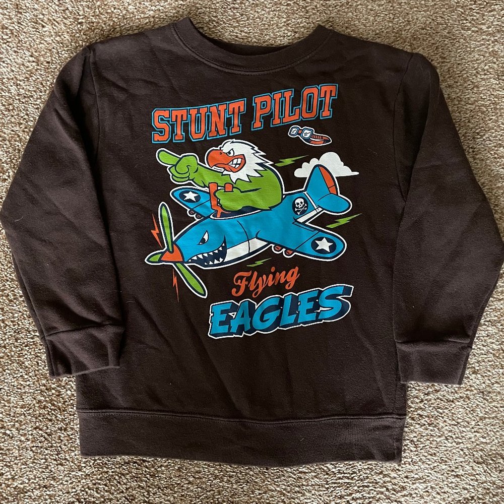 Garanimals long sleeve brown stunt pilot light sweatshirt 5T